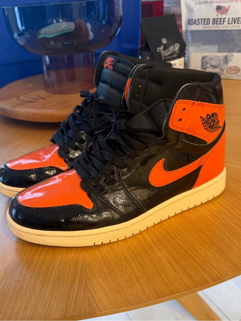 Nike Black and Orange shattered backboard